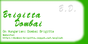 brigitta dombai business card